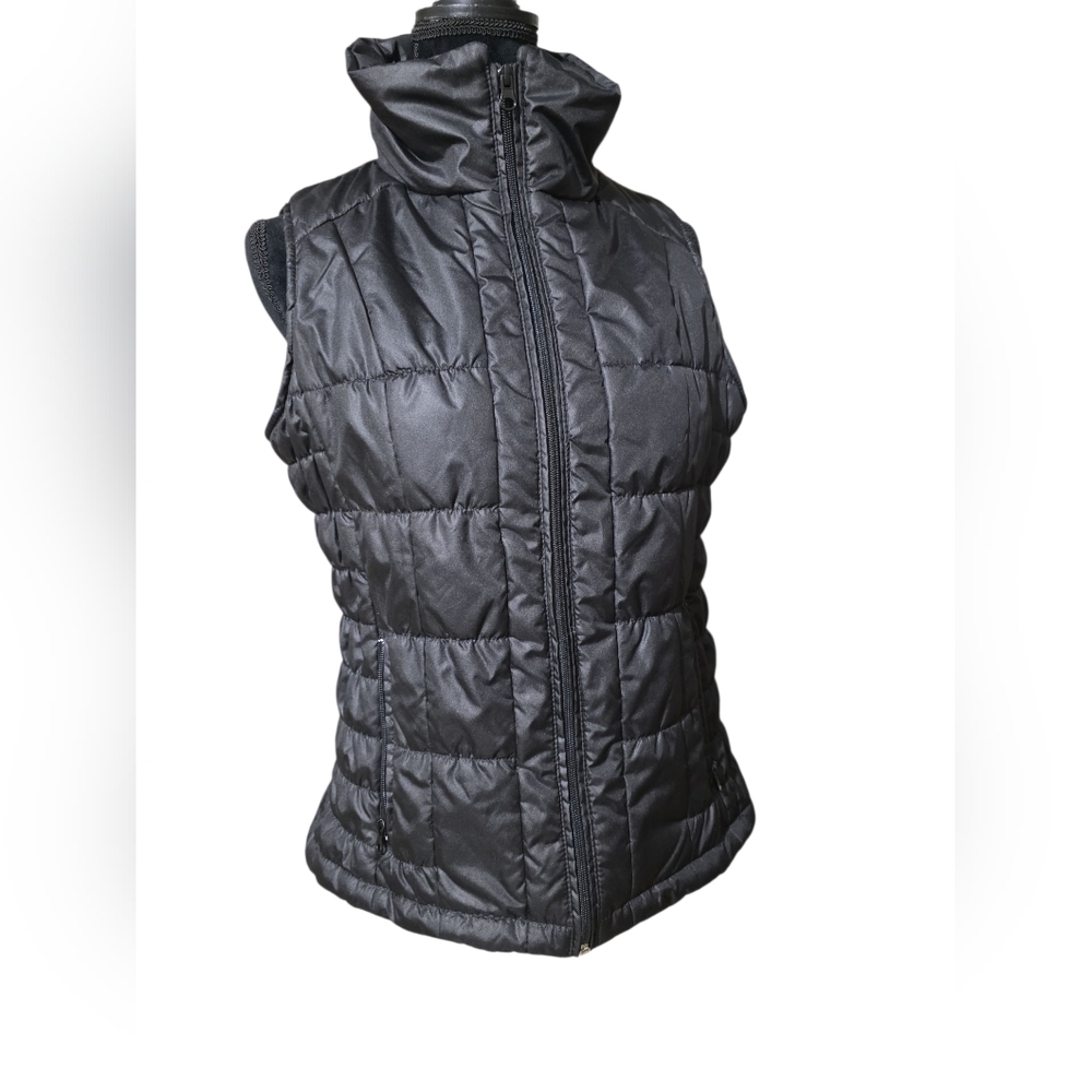 New York & Company Black Quilted Vest